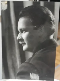 Fotografie, Nicolae Florei (1927-2000), cantaret de opera, bas, cu dedicatie pentru P. Bintila, 1967