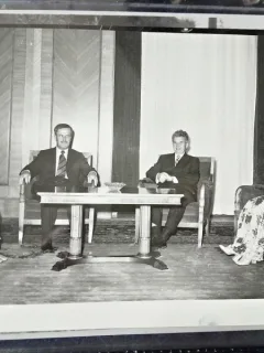Fotografie Nicolae si Elena Ceausescu impreuna cu Presedintele Siriei Bashar al-Assad cu sotia