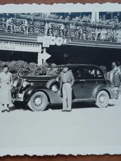 Fotografie, parintii lui Geo Litarczek, parintele radiologiei romanesti, la Lienz, Hotel Post 1935