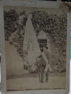 Fotografie pe carton, demnitar strain, 1892