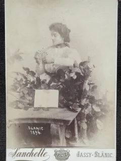 Fotografie pe carton, Marioara Carp, Slanic 1896