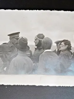 Fotografie pe carton mitingul de aviatie Sfantul Gheorge din 1936-1937