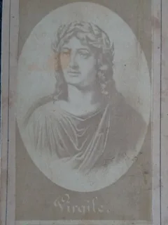 Fotografie pe carton, Virgile, inceput de secol XX