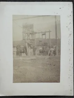 Fotografie pe carton, Vulcana Sursele Salifere, incepeput de secol XX