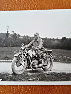 Fotografie plimbare cu motocicleta, 1930