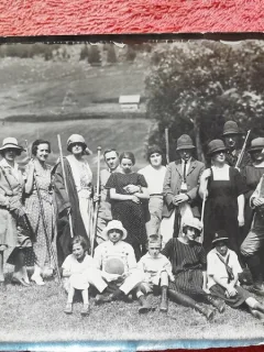 Fotografie, prieteni in excursie la munte, 1923