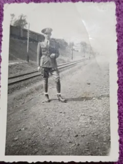 Fotografie, Sergent din armata romana, 1944