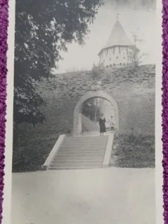 Fotografie, Sibiu, zidurile orasului, 1932