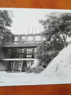 Fotografie Stavilarul Ciurel perioada comunista, inainte de construirea Lacului Morii