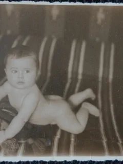 Fotografie tip Carte postala, Baietel de 6 luni, 1937