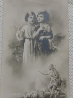 Fotografie tip Carte postala, Doua fetite, 1943