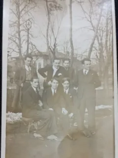 Fotografie tip Carte Postala, Grup de studenti, 1933