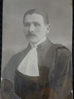 Fotografie tip Carte Postala, Magistrat, 1910