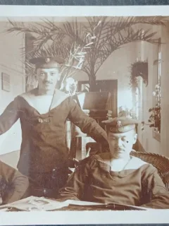 Fotografie tip Carte postala, marinari din Marina Imperiala Germana, primul razboi mondial