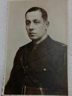 Fotografie tip Carte postala, Militar 1940