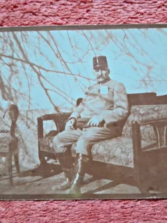 Fotografie tip carte postala. Militar inceput de secol XX