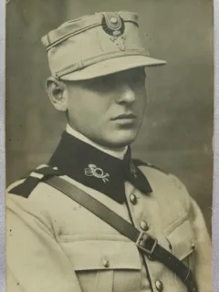 Fotografie tip carte postala, militar inceput de secol XX