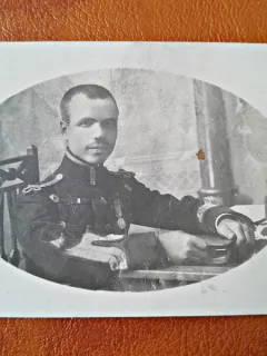 Fotografie tip Carte Postala, militar, perioada interbelica, necirculata