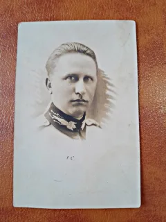Fotografie tip Carte Postala, militar perioada interbelica, necirculata