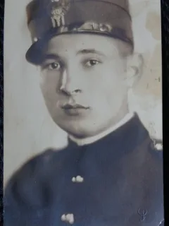 Fotografie tip Carte Postala, Militar, perioada interbelica