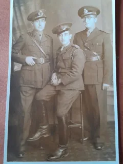 Fotografie tip carte postala, militari, perioada celui de-al doilea razboi mondial