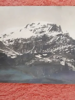 Fotografie tip carte postala, muntele Doamnele, Bucegi