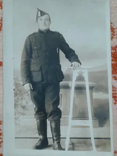 Fotografie tip carte postala, necirculata, militar 1916