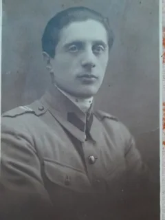 Fotografie tip carte postala, necirculata, militar 1944