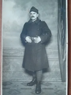 Fotografie tip carte postala, necirculata, militar periopada interbelica