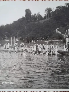 Fotografie tip carte postala, Praid, Baia Sarata, perioada interbelica