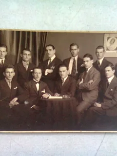 FOTOGRAFIE TIP CARTE POSTALA, C0LECTIV DE COLEGI, 1923