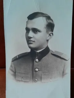 Fotografie tip carte postala, subofiter, 1929