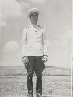 Fotografie tip Carte Postala, Tanar subofiter de cavalerie, 1934