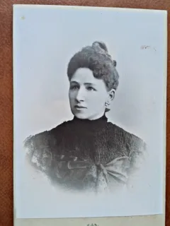 Fotografie pe carton, femeie,  1901