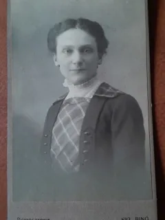 Fotografie tip CDV, femeie, 1916