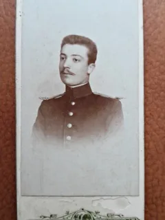 Fotografie tip CDV, general A. Popovici, inceput de secol XX