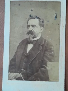 Fotografie tip CDV, General George Manu (1933-1911), ministru de razboi, 1896
