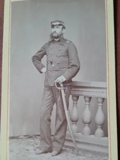 Fotografie tip CDV, militar 1877