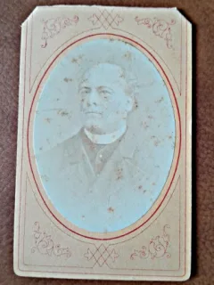 Fotografie tip CDV, portret barbat,1878