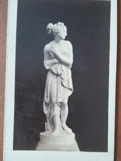 Fotografie tip CDV, sculptura