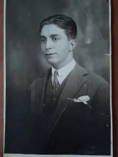 Fotografie tip varte postala, necirculata, barbat perioada interbelica