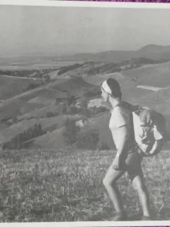 Fotografie, Vedere spre localitatea Poarta, Bran, 1963