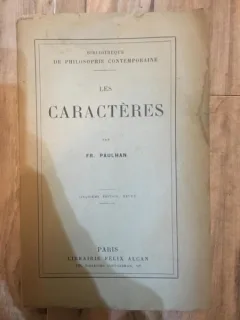 Fr. Paulhan - Les Caracteres