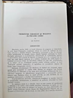 Framantari taranesti in Moldova in preajma Unirii - Gh. Platon