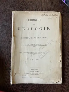 Franz Toula Lehrbuch der Geologie (atlas de la 1900)