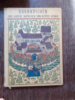FRUMOASA ADORMITA - FRATII GRIMM  (CARTE IN LIMBA GERMANA)