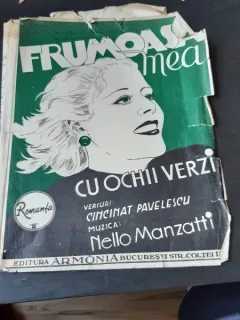 FRUMOASA MEA CU OCHII VERZI - MUZICA NELLO MANZATTI, VERSURI CINCINAT PAVELESCU
