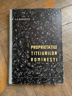 G. A. Radulescu - Proprietatile titeiurilor romanesti