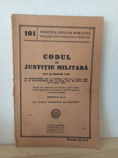 G. Alexianu - Codul de Justitie Militara