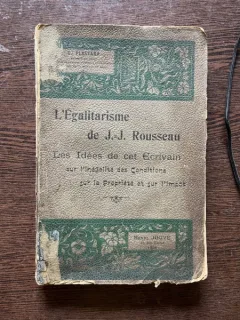G. Plastara L Egalitarisme de J.-J. Rousseau. Les Idees de cet Ecrivain